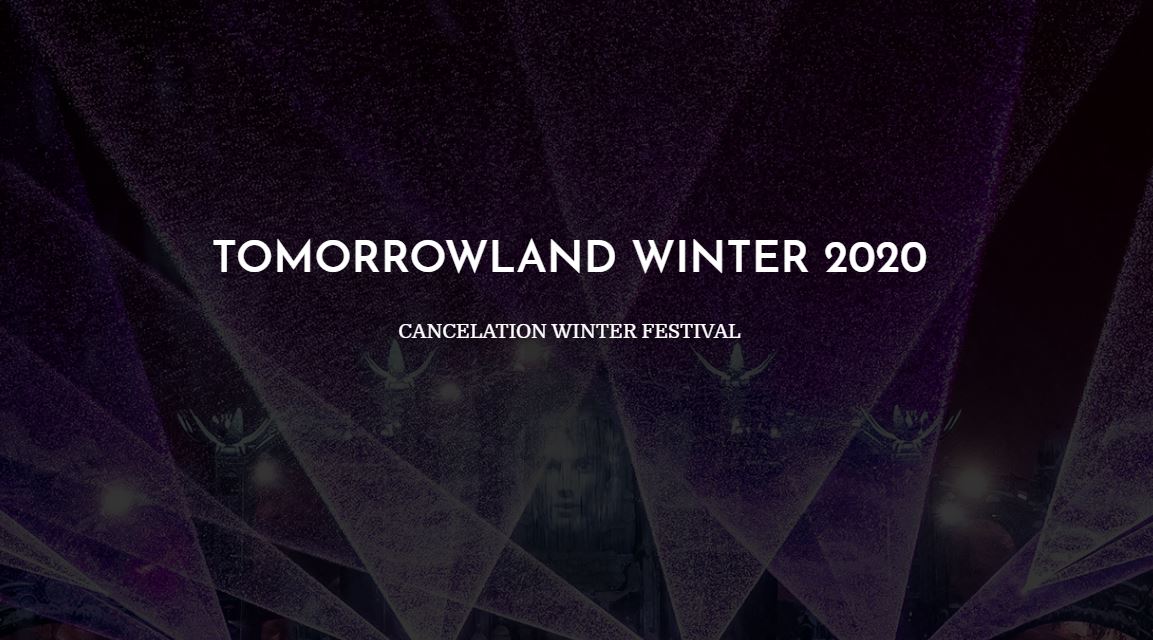 Tomorrowland Winter Canceled Due To Coronavirus Outbreak