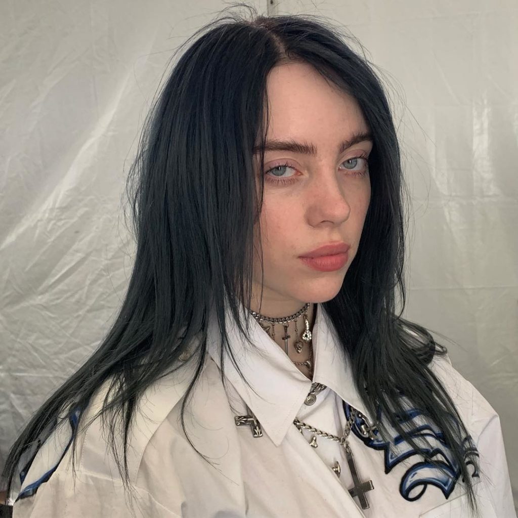 billie in black hair