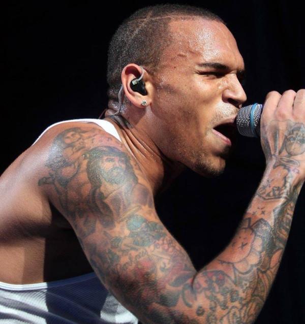 Chris Brown's Jesus Tattoo - musical tattoo styles