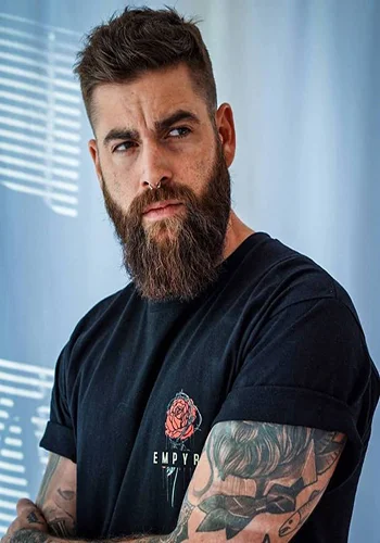 Hot Bearded Tattooed Men style  Beard styles Beard styles for men Best beard  styles