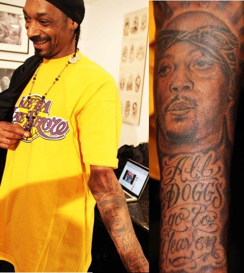 Snoop Dogg's Tribute To Nate Dogg - musical tattoo styles