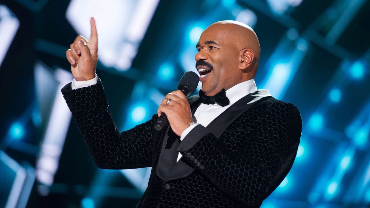 Black stand-up comedians Steve Harvey