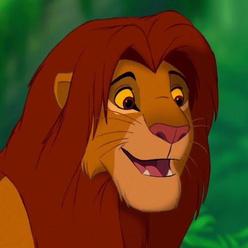 Simba, the Lion King Disney Cartoon Characters