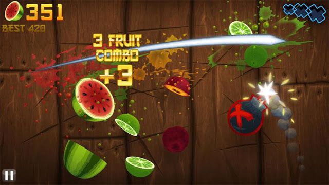 most downloaded game in he world Fruit Ninja