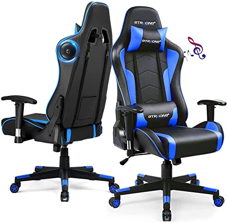 gaming chair with speakers GTRacing Gaming Chair