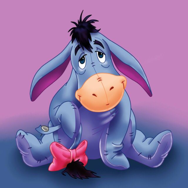 Eeyore Blue Disney Characters