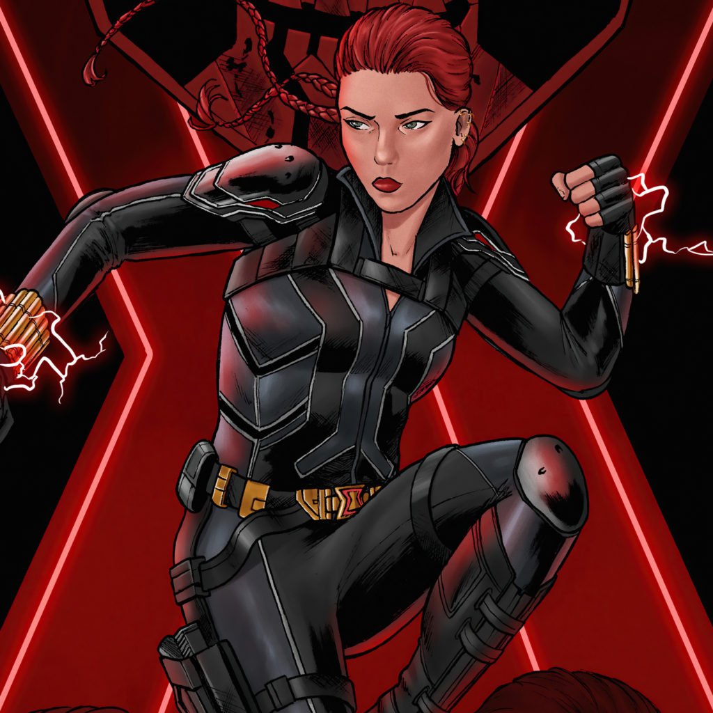 Black Widow Female Cartoon Characters