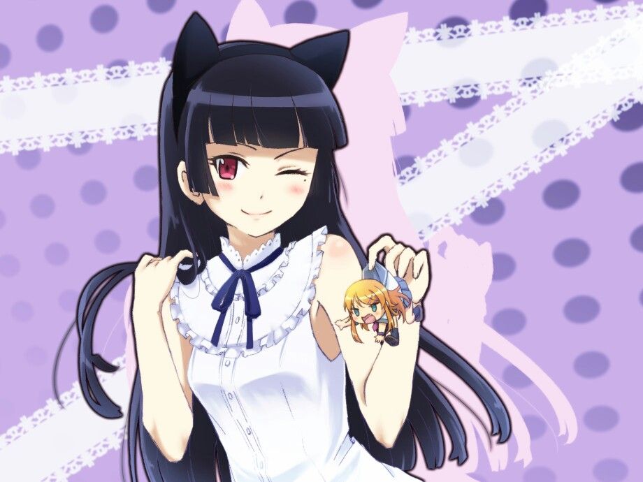 Black hair anime girl: Gokou Ruri 