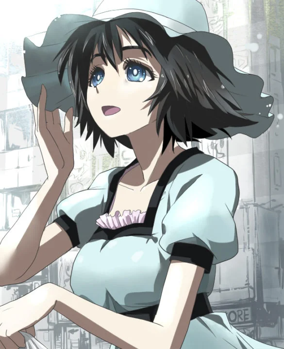 Black hair anime girl: Mayuri Shiina