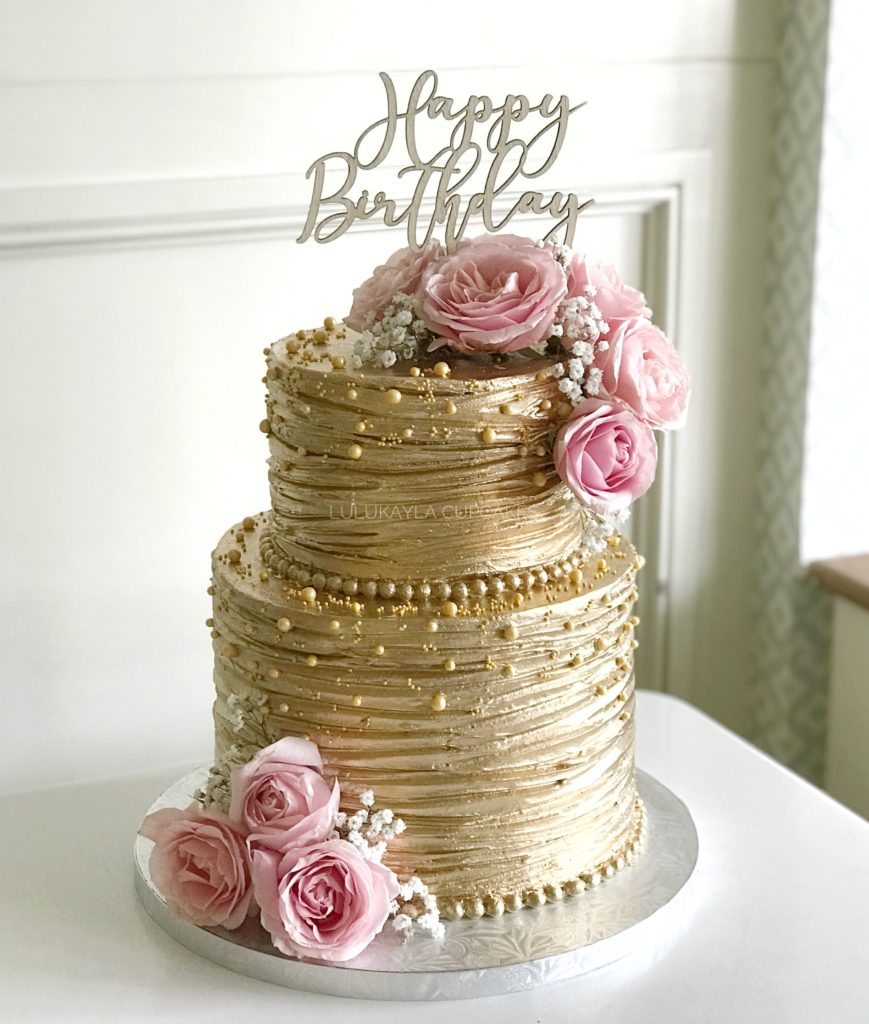 Golden birthday: cake