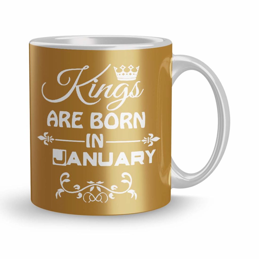 Golden birthday: golden mug