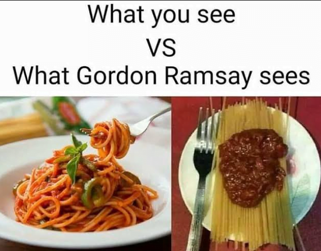 What Gordon Ramsay Sees