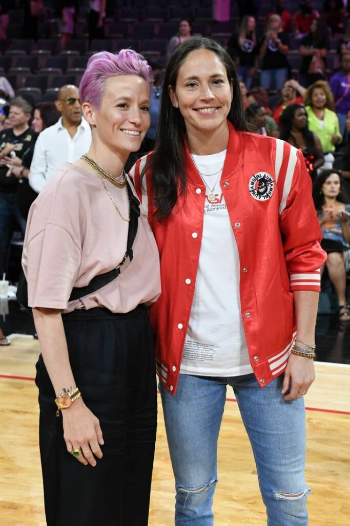 Meghan Rapinoe and Sue Bird Lesbian Celebrity Couples