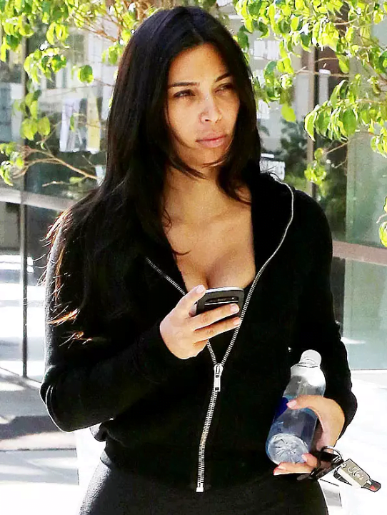 Kim Captured On The Street Kim Kardashian No Makeup