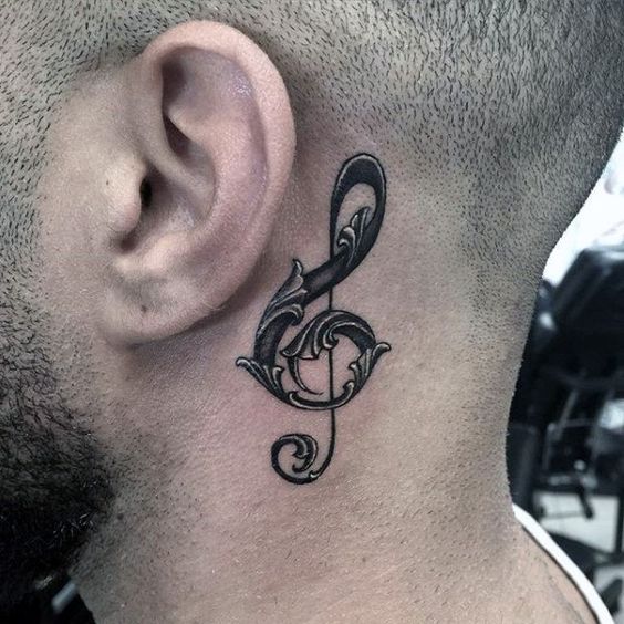 64 Terrific Musical Tattoos On Neck  Tattoo Designs  TattoosBagcom