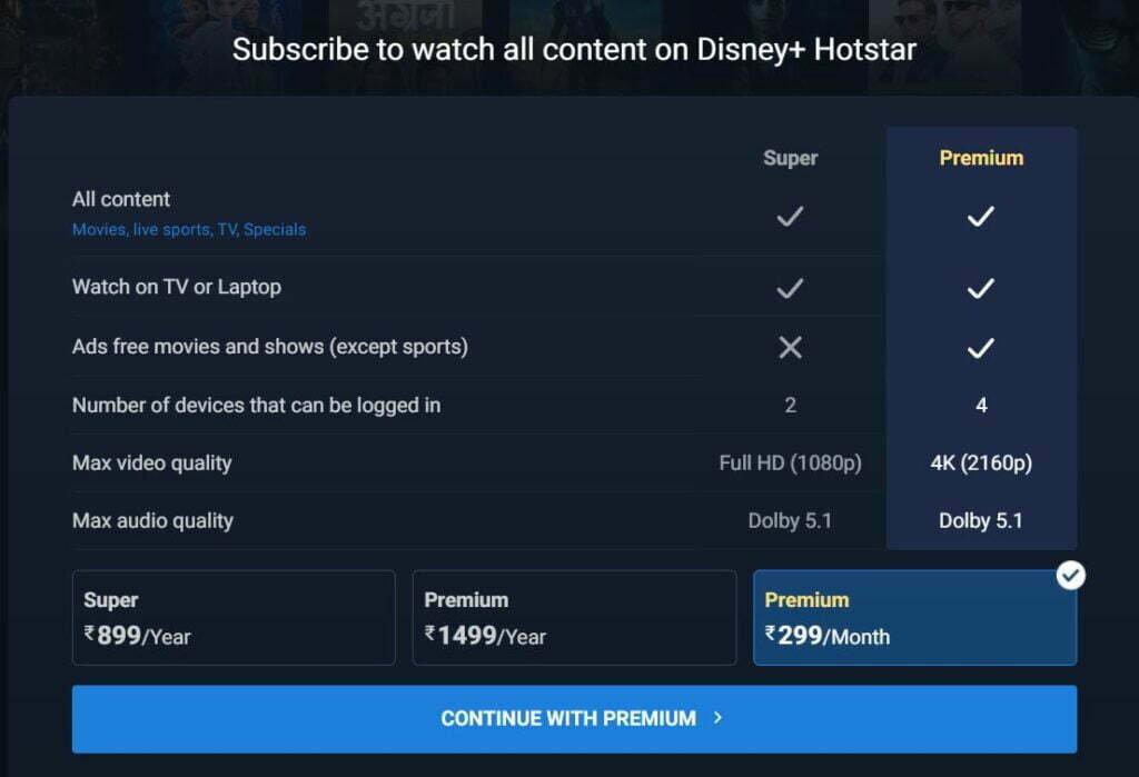 Disney + Hotstar