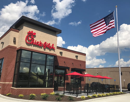 Fast food chains: Chick-Fil-A