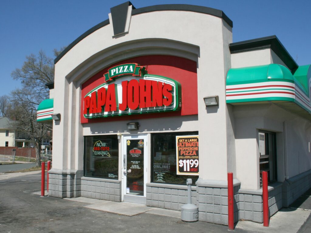 Fast food chains: Papa John's