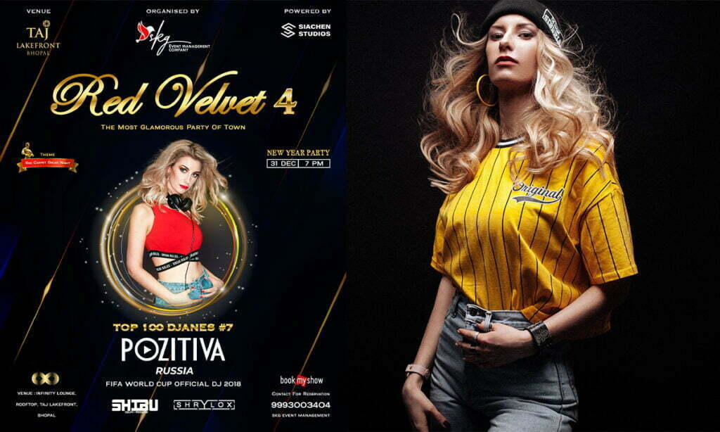 DJ Pozitiva Red Velvet New Year Parties Bhopal