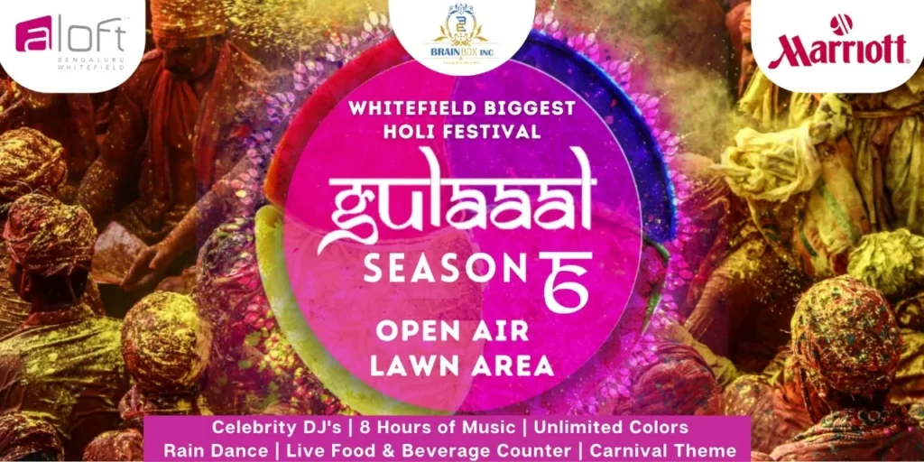 Whitefield Biggest Holi Festival Gulaal 2023