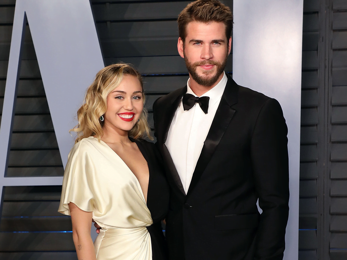 Liam Hemsworth and Miley Cyrus 