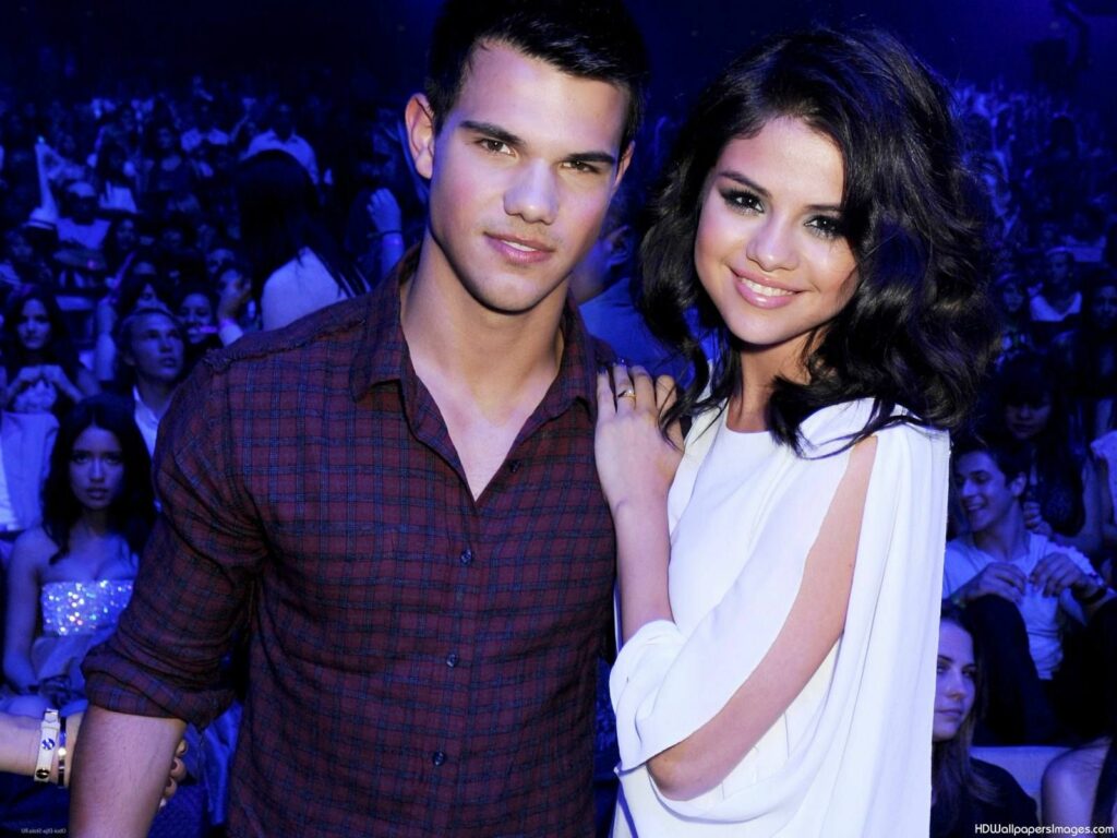 Taylor Lautner with Selena