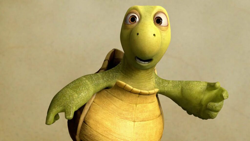 Cartoon turtle: Verne