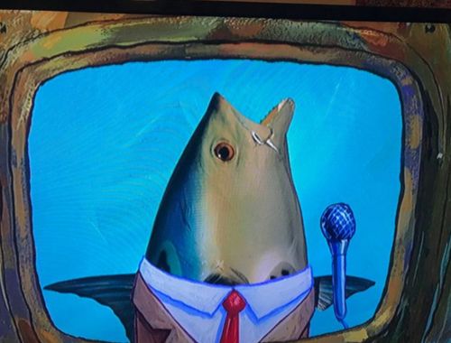 SpongeBob characters: Realistic Fish Head