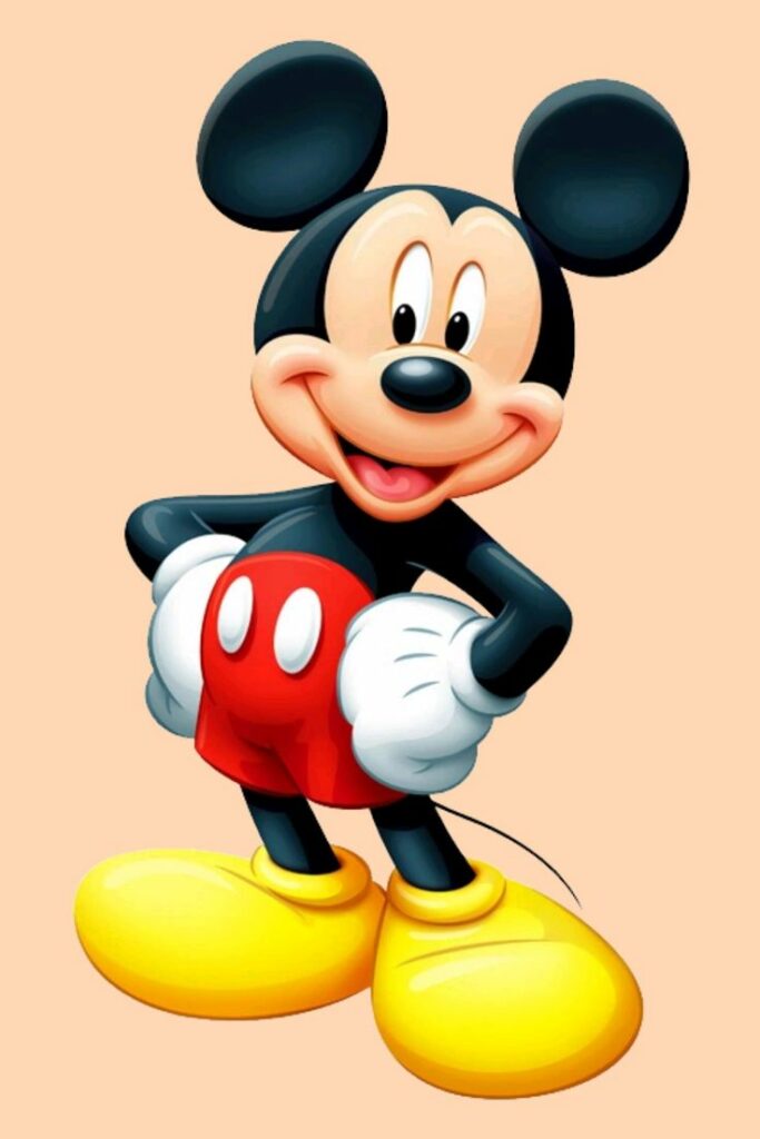 Cartoon characters: Mickey Mouse