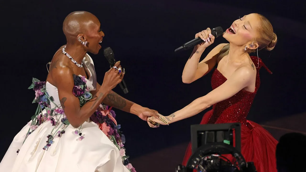 Ariana Grande and Cynthia Erivo oscars 2025